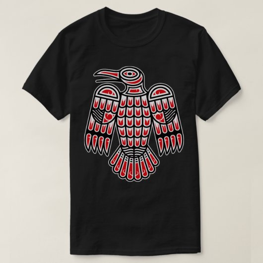 T-shirt Haida Raven Amérindien Indigène de l'Amérique (Design devant)
