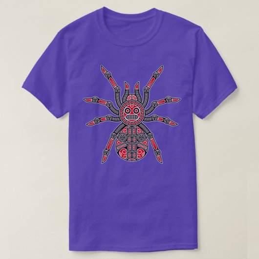 T-shirt Haida Spider Amérindienne amérindienne indigène In (Design devant)
