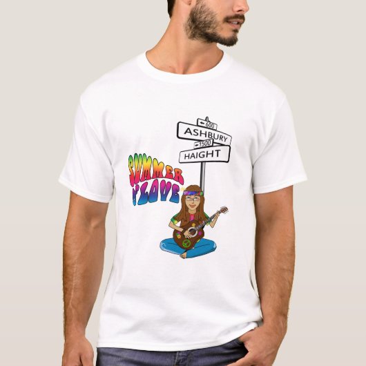 T-shirt Haight Ashbury Été d'amour (Devant)
