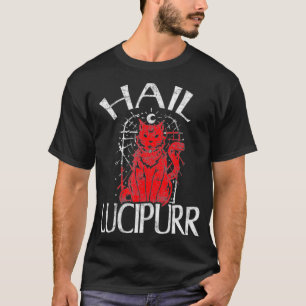 T-shirt Hail Lucipurr Propriétaire Amoureux des chats Sata