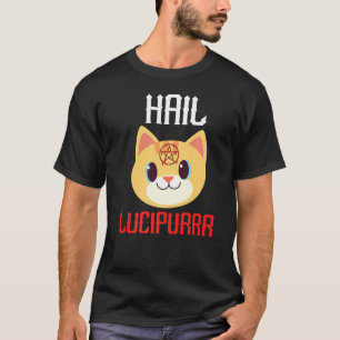 T-shirt Hail Lucipurr Satan Demon Heavy Metal Music