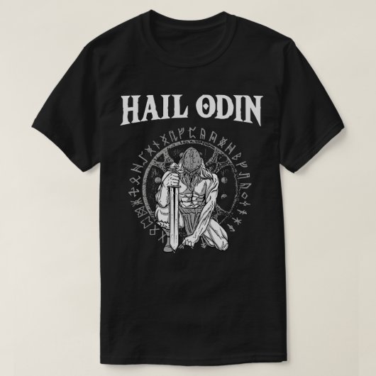 T-shirt Hail Odin Viking Valhalla 2 (Design devant)