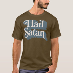 T-shirt Hail Satan Typographie Design