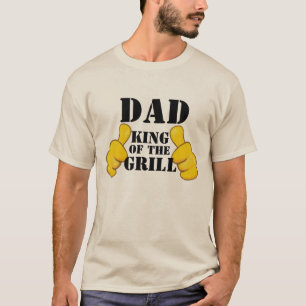 T-shirt Hail to the Grill King : Chef Papa's BBQ Lover