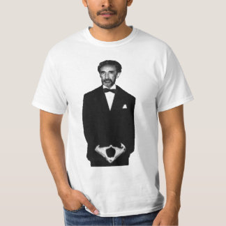 T-shirt Haile chemise noire et blanche de Selassie de