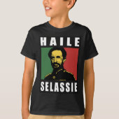 T-shirt Haile Selassie Empereur - Reggae - Kids (Devant)