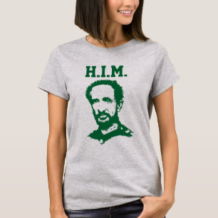 T-shirt Haile Selassie - H.I.M. King - Reggae