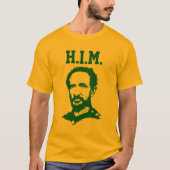 T-shirt Haile Selassie - H.I.M. King - Reggae (Devant)