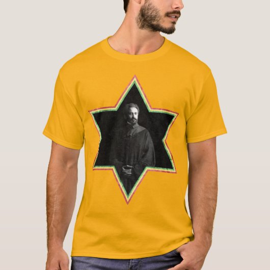 T-shirt Hailé Selassie Star de David (Devant)