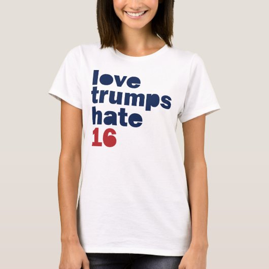 T-shirt Haine d'atouts d'amour - chemise 2016 de Hillary (Devant)