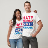 T-shirt Haine Obama ? Anti pièce en t drôle d'Obama (Unisexe)