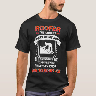 T-shirt Haine Sur Le Toit Qui Pense Savoir Faire Mon Trava