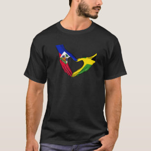 T-shirt Haïti Amérique Haïtienne Jamaïque Caraïbes Drapeau