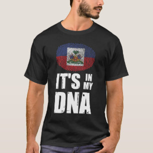 T-shirt  Haïti c'est dans mon ADN empreintes digitales dr