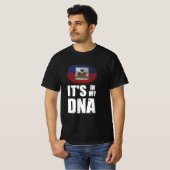 T-shirt Haïti C'est dans mon ADN empreintes digitales Drap (Devant entier)