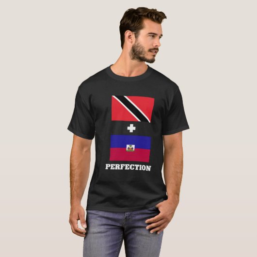 T-shirt Haïti Drapeau Trinidad Et Tobago Perfection (Devant entier)