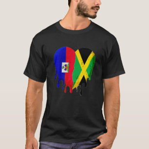 T-shirt Haïti Jamaïcain Hispanique Mois du patrimoine Drap