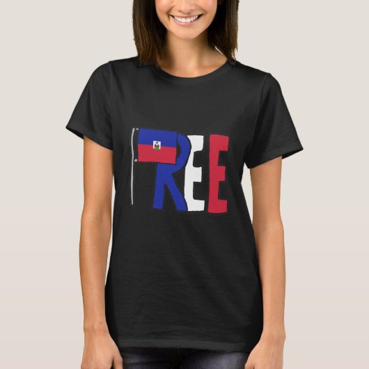 T-shirt Haïti libre (Devant)