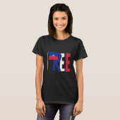 T-shirt Haïti libre (Devant entier)