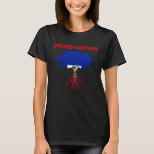T-shirt Haïti Pays Haïtien Jour du Drapeau Amour Coeur Fiè