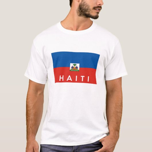 T-shirt haïti pays symbole nom (Devant)