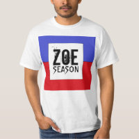 T-shirt haïtien de saison de Zoe de drapeau
