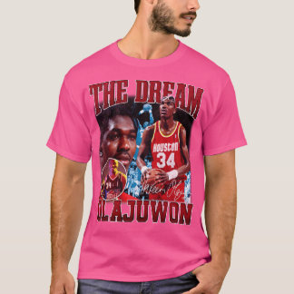T-shirt Hakeem Olajuwon The Dream Basketball Legend Signen