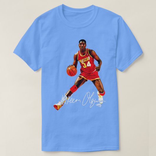 T-shirt Hakeem Olajuwon The Dream BasketballSignature 80S (Design devant)