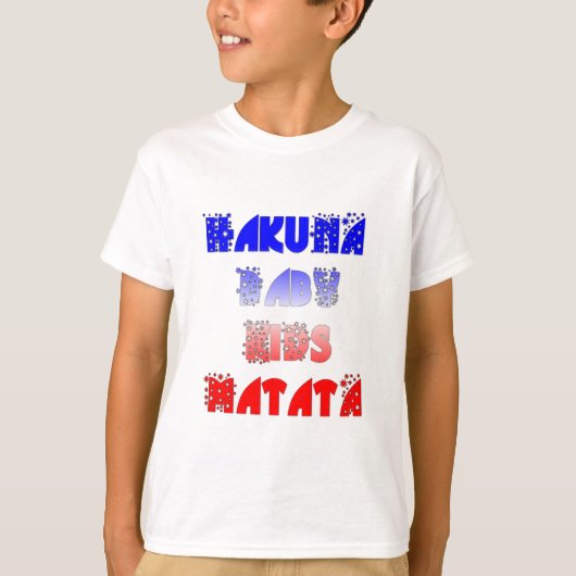 T-shirt Hakuna Matata Bébé & Enfants : Conception de coule (Devant)