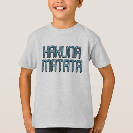 T-shirt Hakuna Matata Impression d'art 3D (Devant)