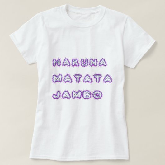 T-SHIRT HAKUNA MATATA JAMBO (Design devant)