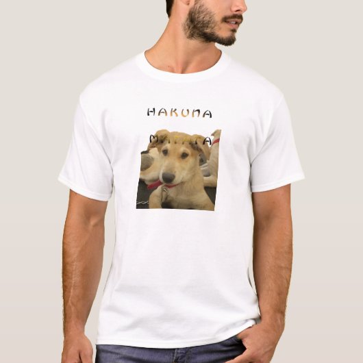 T-shirt Hakuna Matata Je sais ce que vous pensez pinctur (Devant)