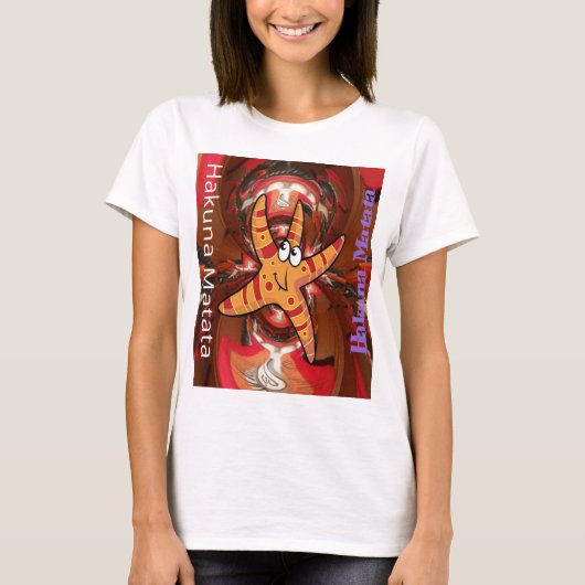 T-shirt Hakuna Matata Starfish Design (Devant)