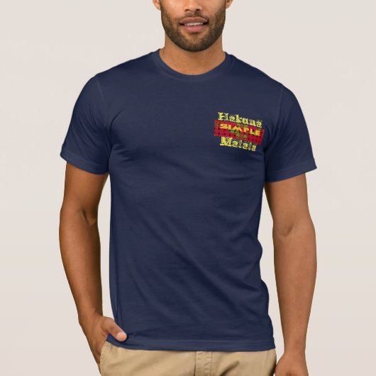 T-shirt Hakunamatata Custom Homme's Basic Bella Canvas T (Devant)