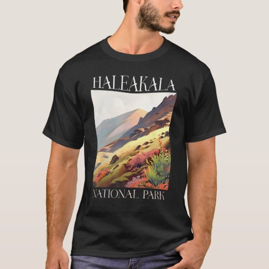 T-shirt Haleakala National Park Maui Hawaii Nature Hiking  (Devant)