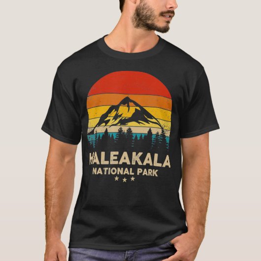 T-shirt Haleakala - Parc National Souvenir Rétro  (Devant)