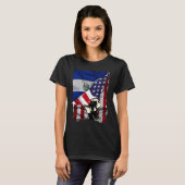 T-shirt Half American Half Salvadoran ROOTS USA Flag El Sa (Devant entier)