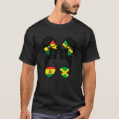 T-shirt Half Bolivian Half Jamaican Girl Bolivia Kids (Devant)