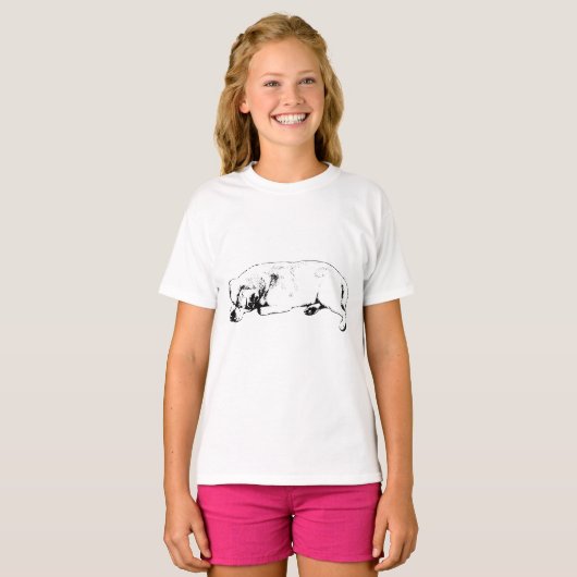T-shirt Half Doze, toujours en charge (Devant entier)