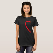 T-shirt Half Heart Left Hand Side Love Couple Camisa Parej (Devant entier)