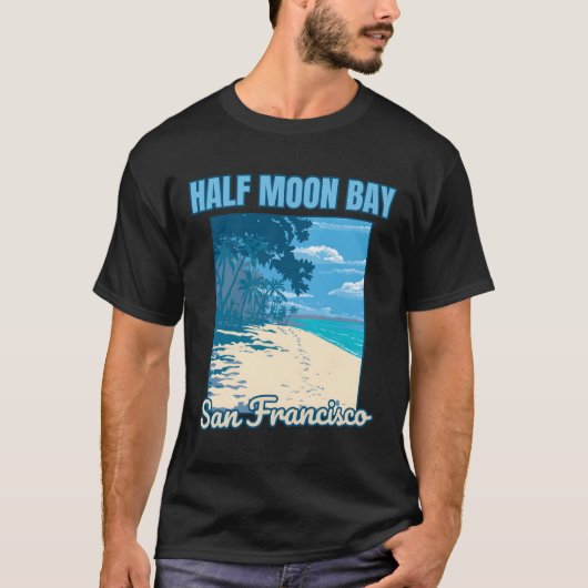 T-shirt Half Moon Bay � Australie � s Bijou côtier (Devant)