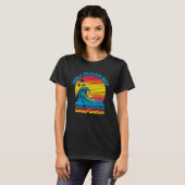 T-shirt Half Moon Bay Retro Throwback Surf & Beach Souveni (Devant entier)