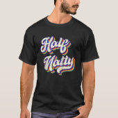 T-shirt Half Natty Gym Fitness Bodybuilder Mème Raglan (Devant)