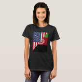 T-shirt Half USA Flag Half Afghanistan Flag American Afgha (Devant entier)