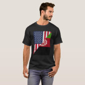 T-shirt Half USA Flag Half Afghanistan Flag American Afgha (Devant entier)