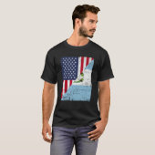 T-shirt Half USA Flag Half Guatemala Flag American Guatema (Devant entier)