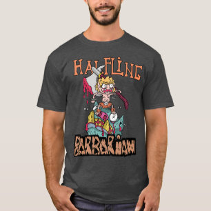 T-shirt Halfling barbare DnD Colère