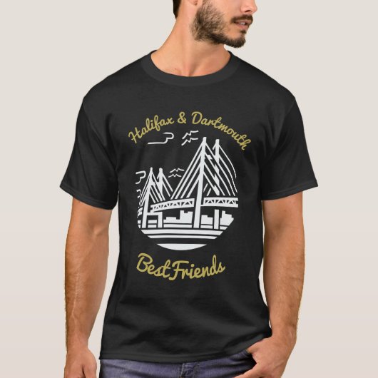 T-shirt Halifax et Dartmouth Bestfriends Nouvelle-Écosse T (Devant)