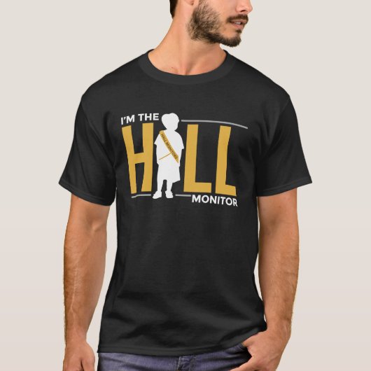 T-shirt Hall Monitor Back To School (Devant)