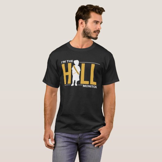 T-shirt Hall Monitor Back To School (Devant entier)